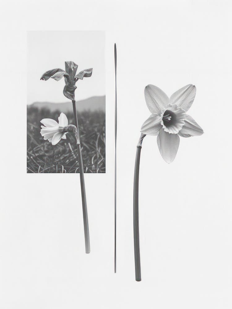 Daffodil Flower Photo Collage 5