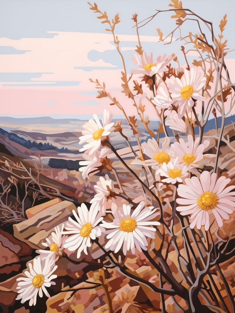 Asters 2 Flower Painting