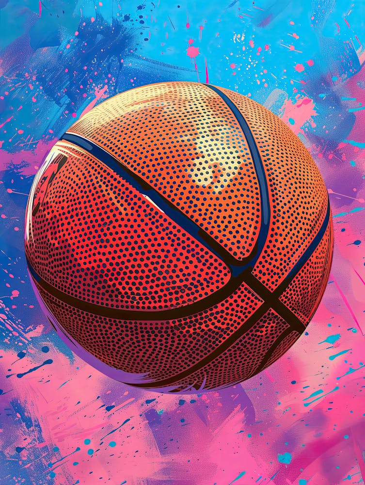Basketball Ball Poster 4