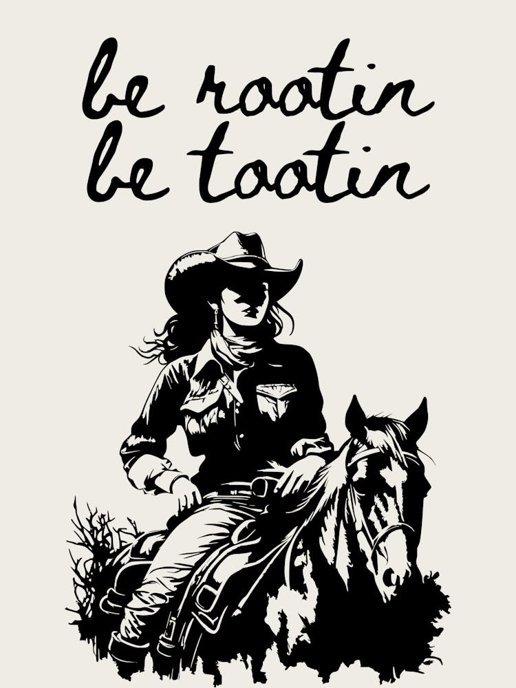 Be rootin’ be tootin’