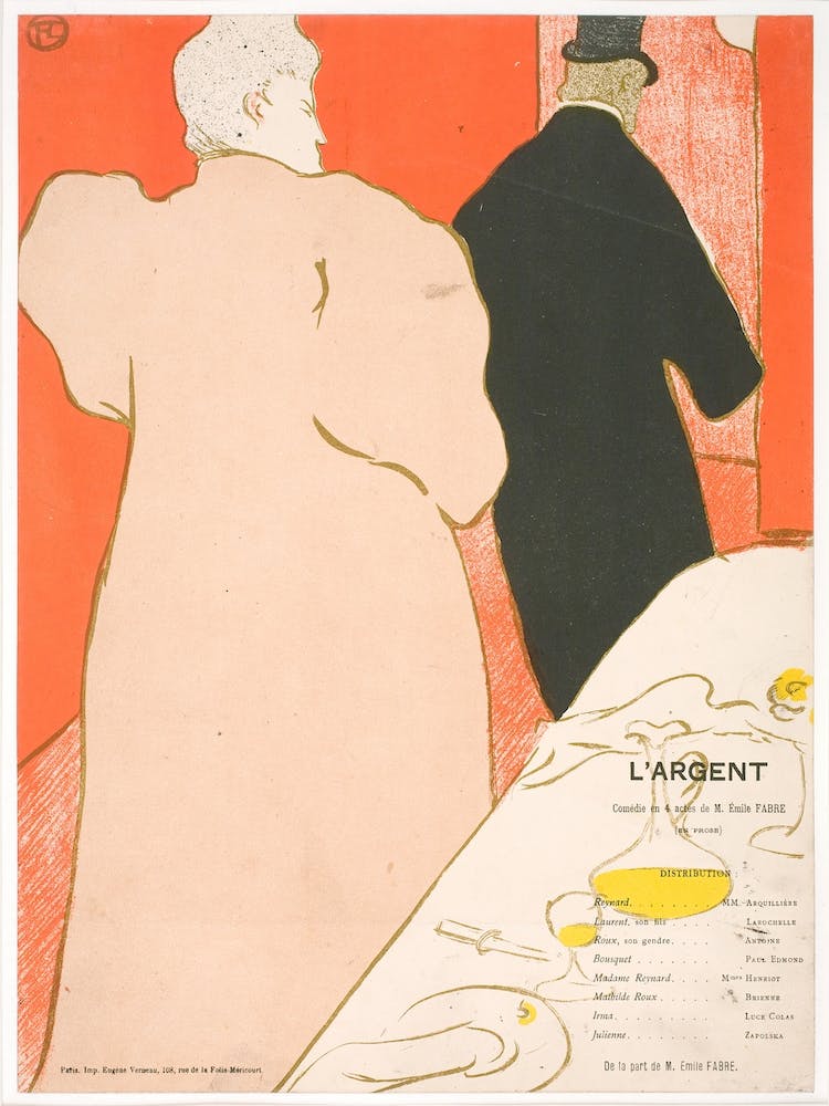 Un Monsieur Et Une Dame, Program Pour L Argent, Henri de Toulouse-Lautrec