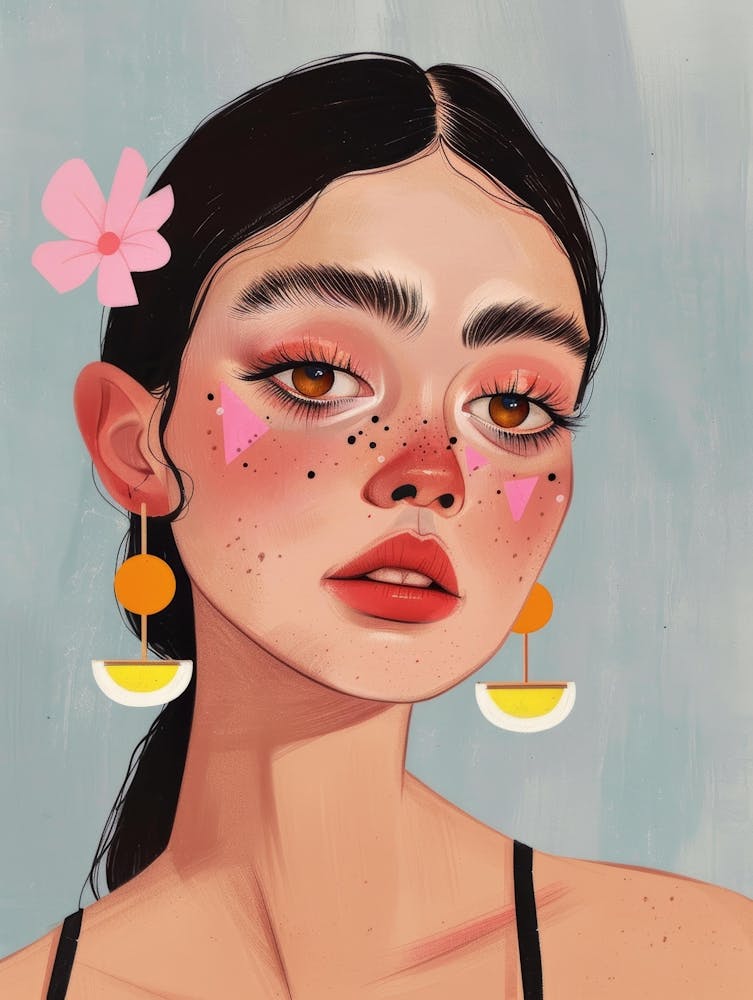 Fille Aux Taches de Rousseur 1