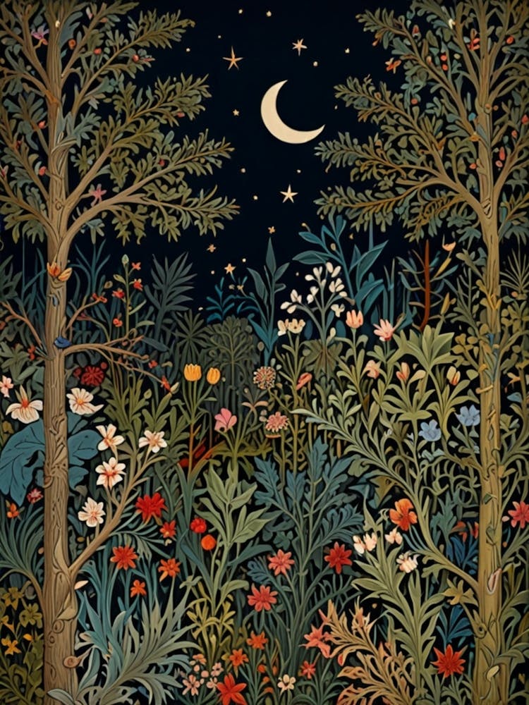 William Morris Night In The Forest 32