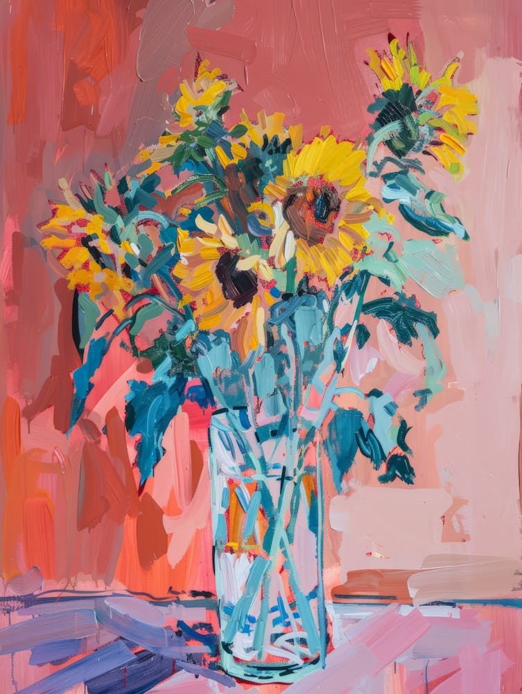 Sunflowers In A Vase 18