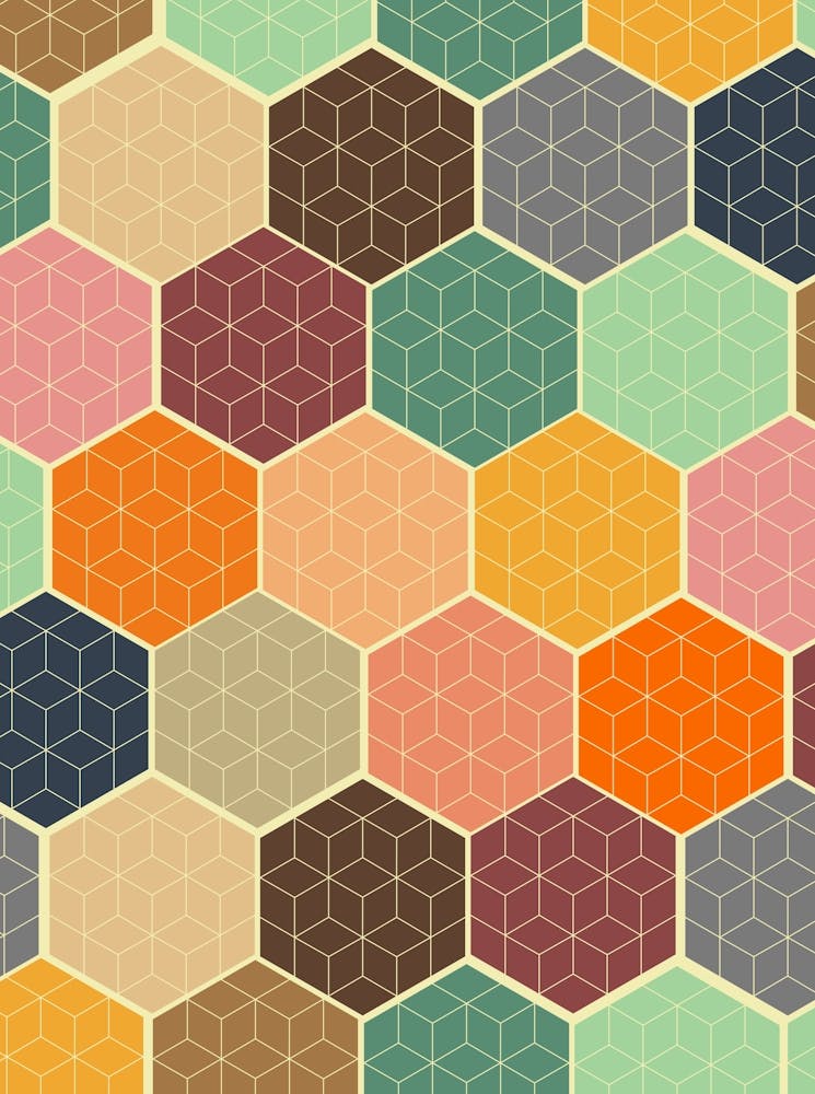 Hexagonal Pattern Vector