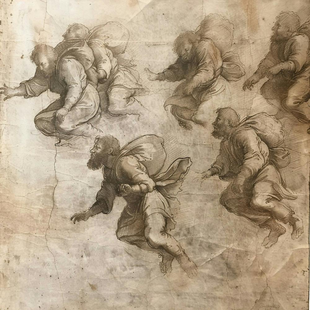 'The Flight Of Jesus' Apostles 