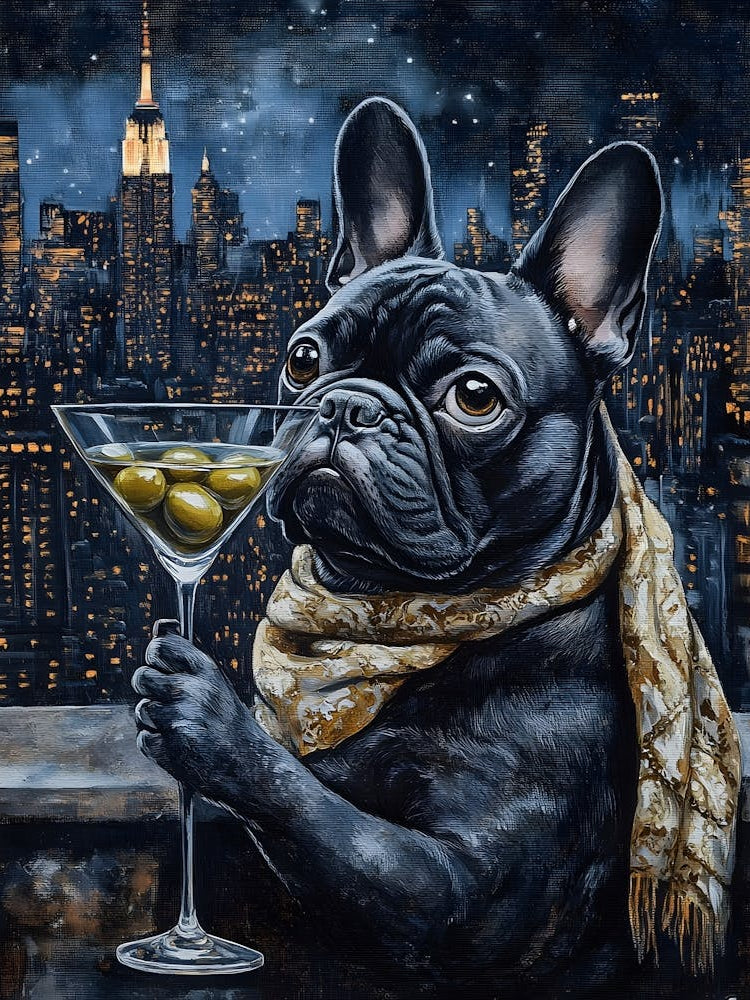 Whimsical Frenchies At The Bar 38