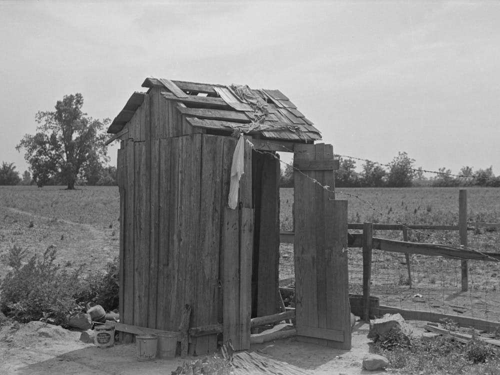 Privy Of Sharecropper Family, New Madrid County, Missouri By Russell Lee