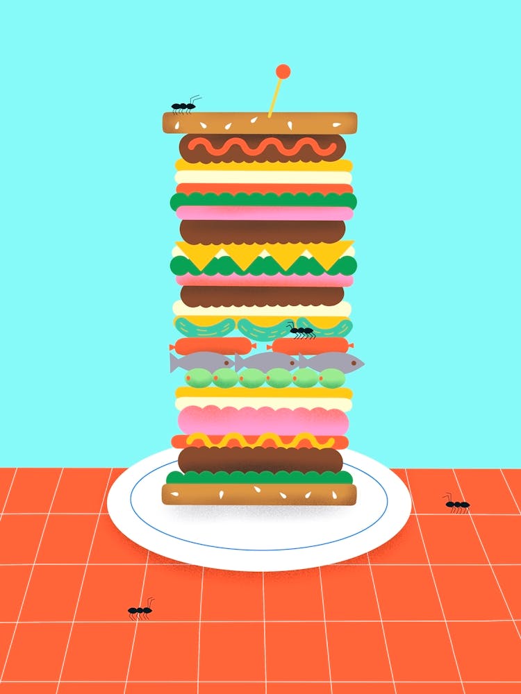 Sandwich On A Plate