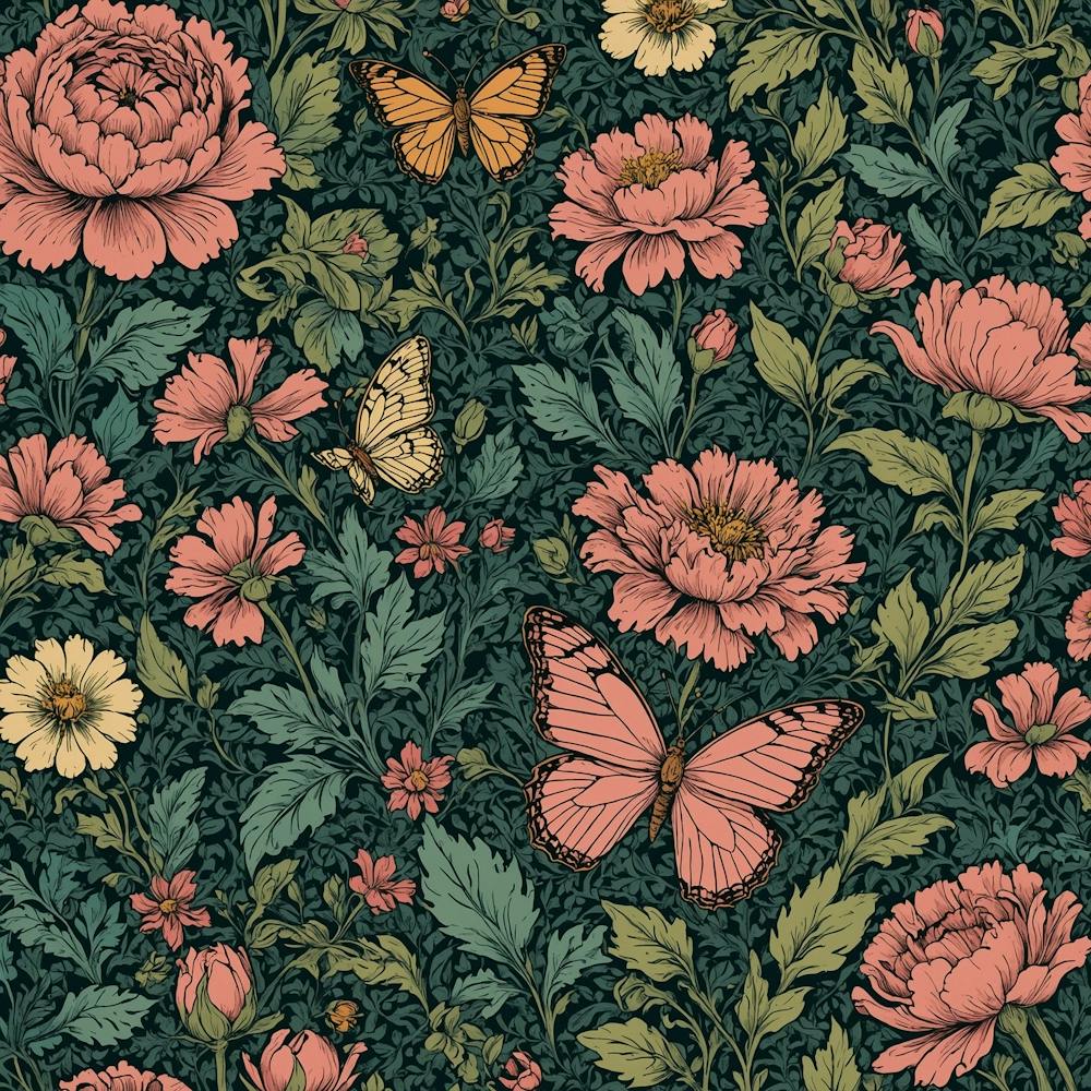 A Vintagestyle Poster Featuring A William Morri 0