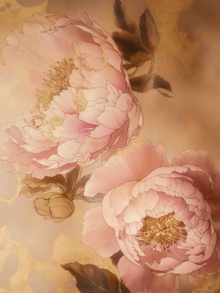 Pink Peonies Wallpaper