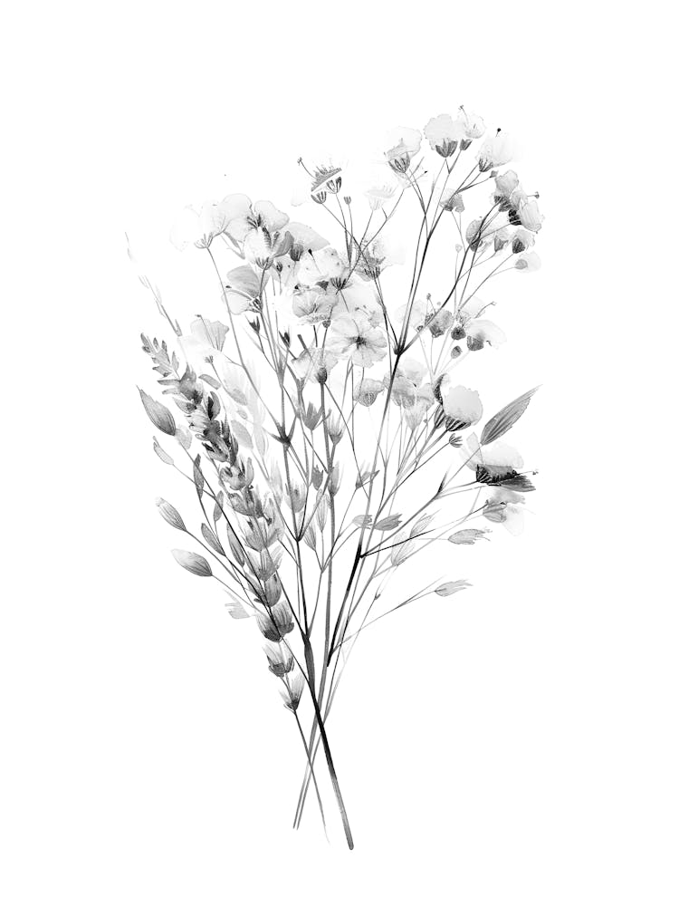Black And White Flowers 81