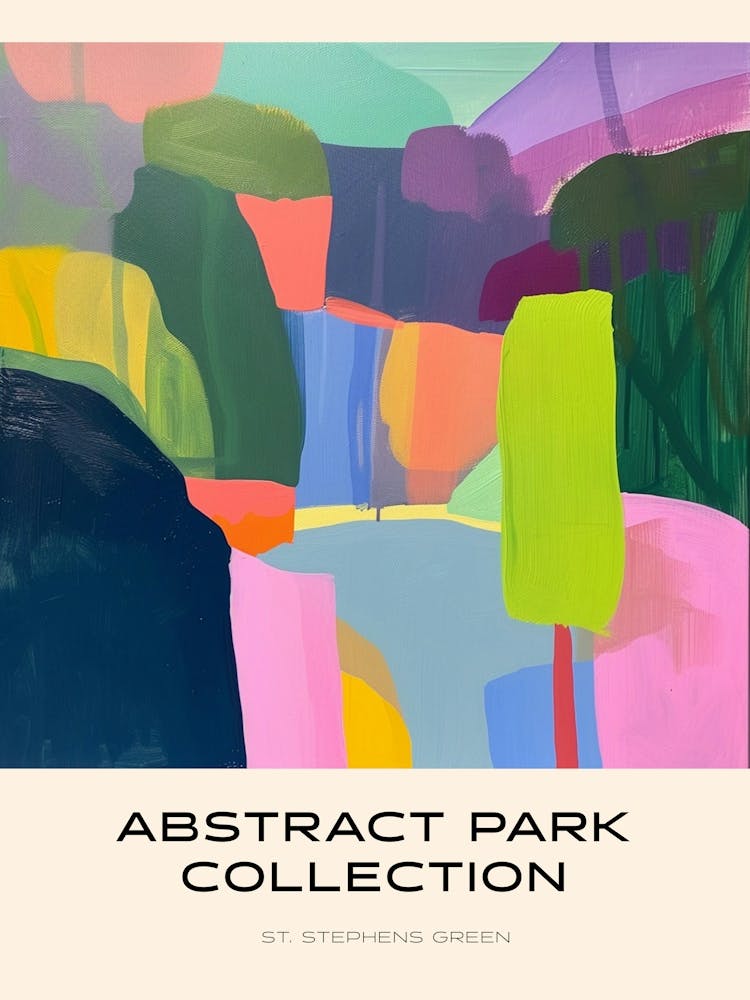 Abstract Park Collection Poster St Stephens Green Dublin 3