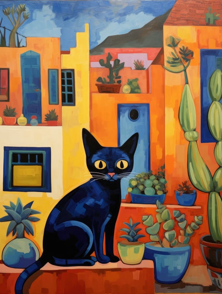 Black Cat In Mexico City