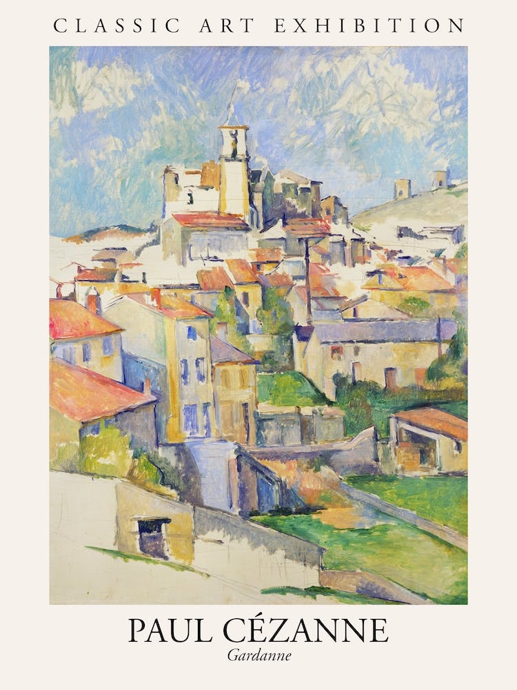 Gardanne, Paul Cezanne Poster