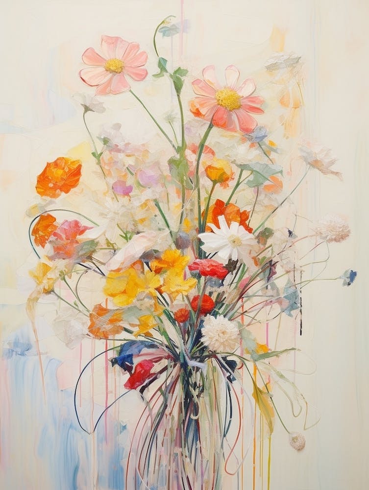 Abstract Flower Painting Everlasting Flower 2