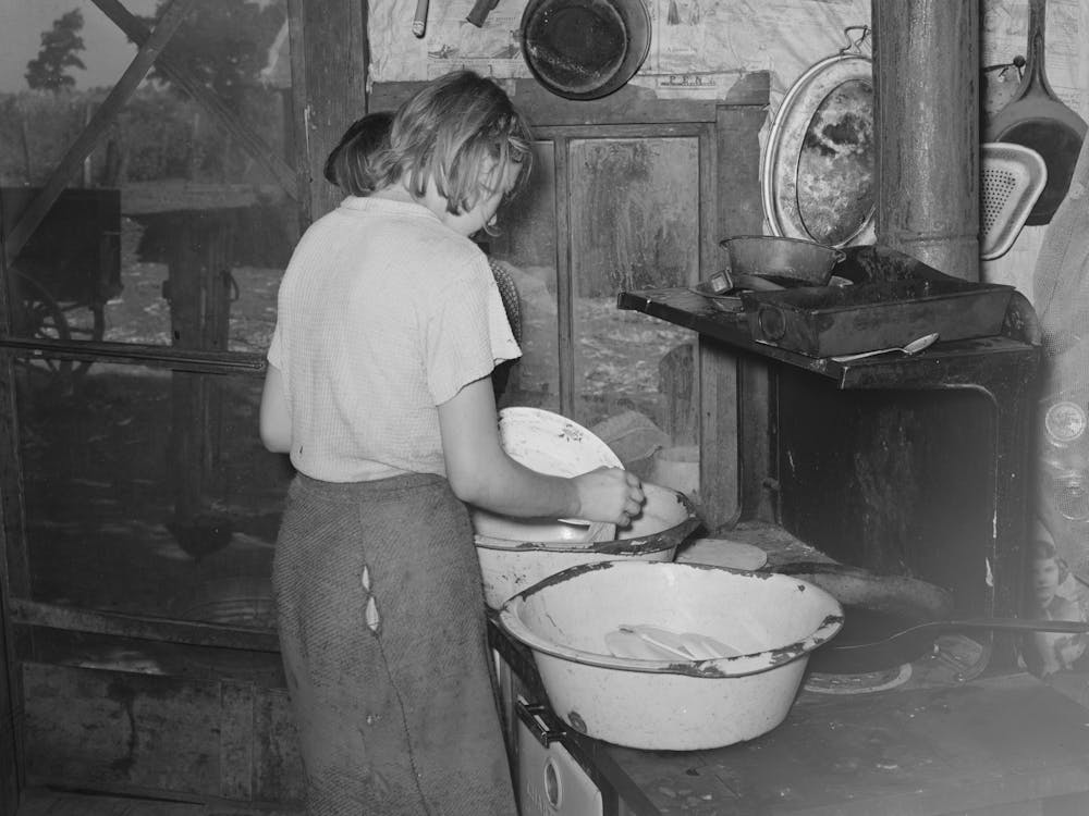 Daughter Of Tenant Farmer Living Near Muskogee, Oklahoma, Refer To General Caption No 20 By Russell Lee