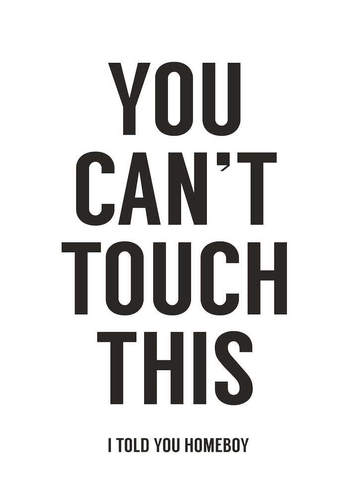 You Can't Touch This II