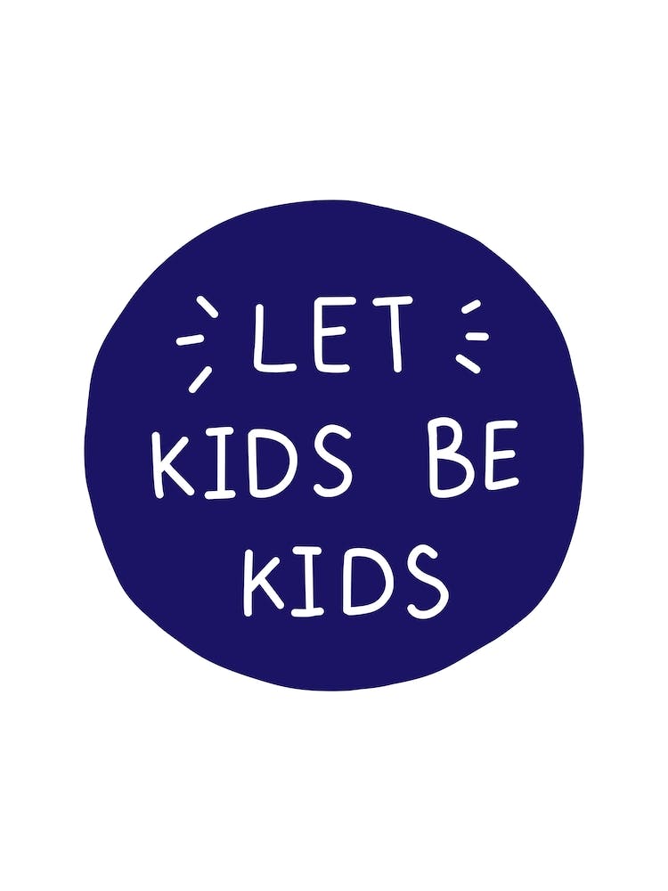 Let Kids Be Kids Navy Super Scandi