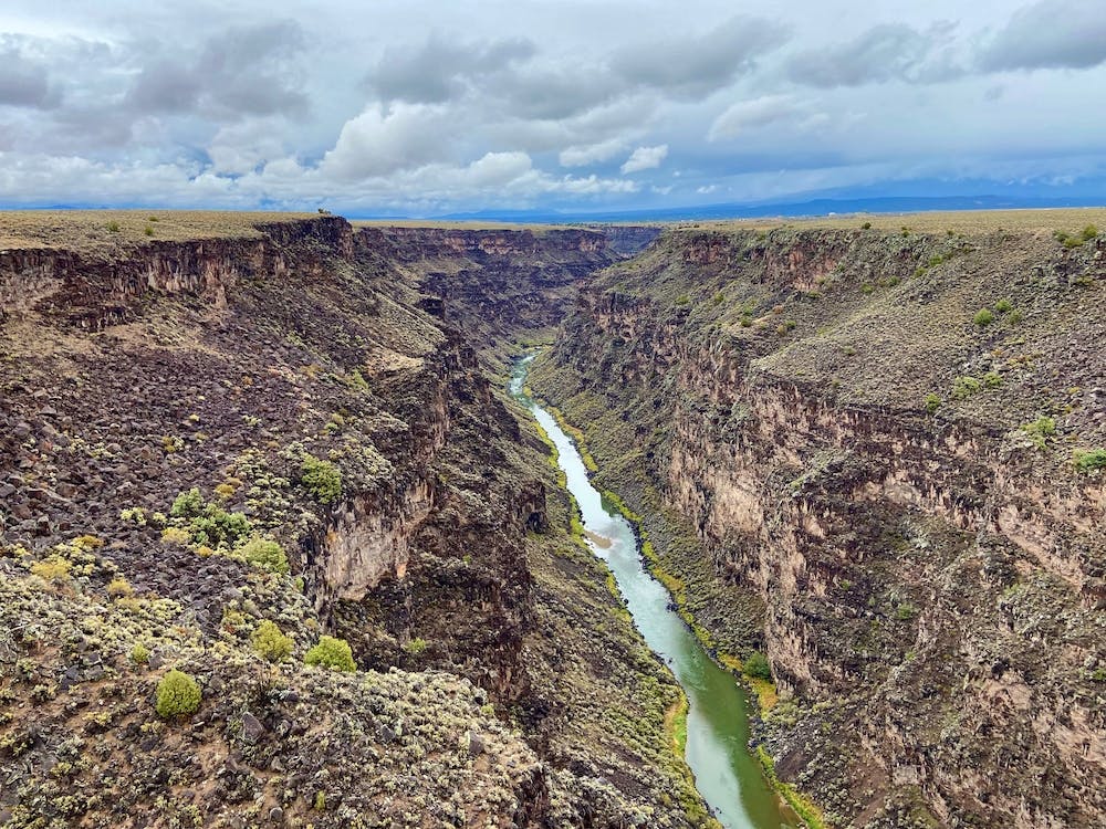 View from Rio Grande Gorge Bridge, Taos, New Mexico