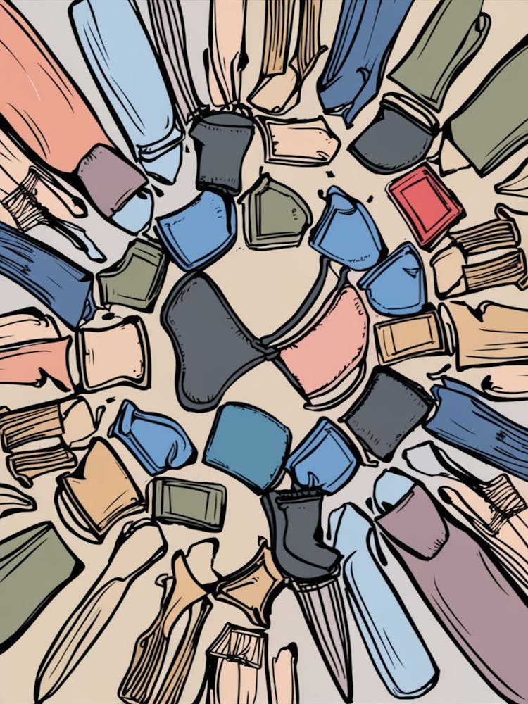 laundry art Vector Illustration