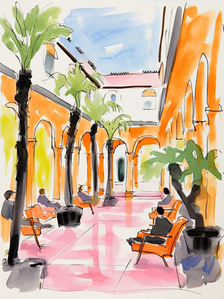 The Cloister At Sea Island   Sea Island, Georgia   Resort Storybook Illustration 4
