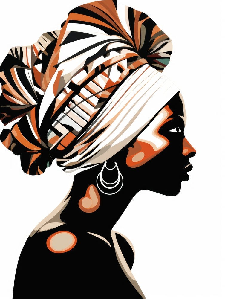 African Woman In A Turban 16