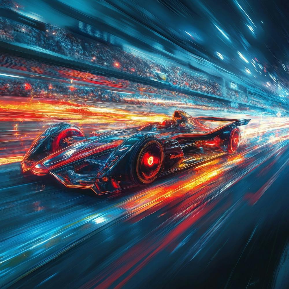 Futuristic Racing Car Art 2