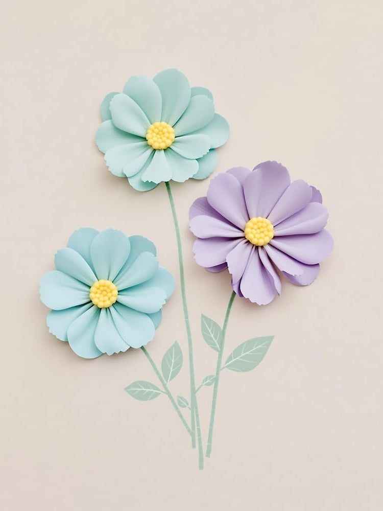 Serene Floral Harmony with Subtle Petals