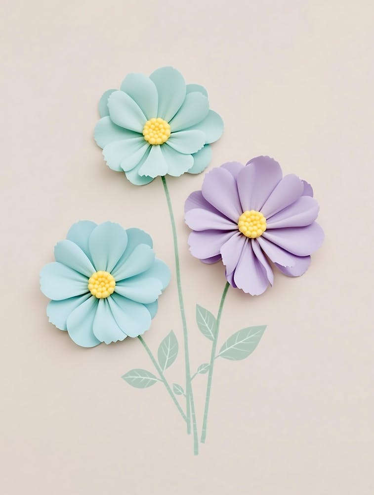 Serene Floral Harmony with Subtle Petals