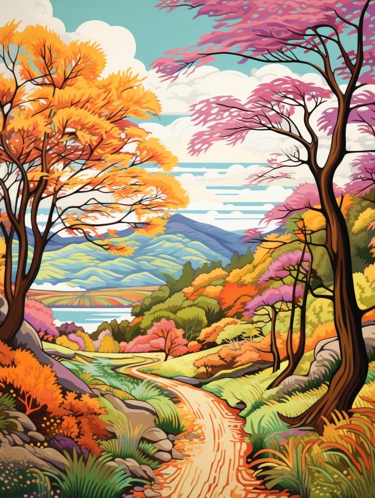 The Great Glen Way Scotland 1 Hike Illustration