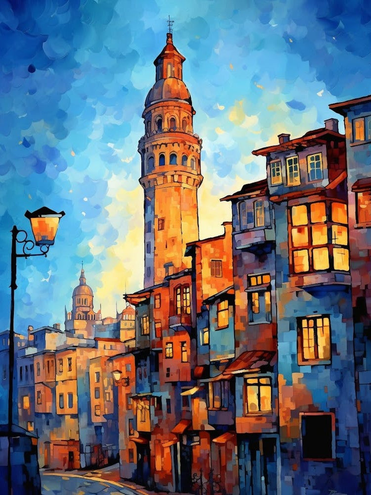 Galata Tower Pixel Art 10