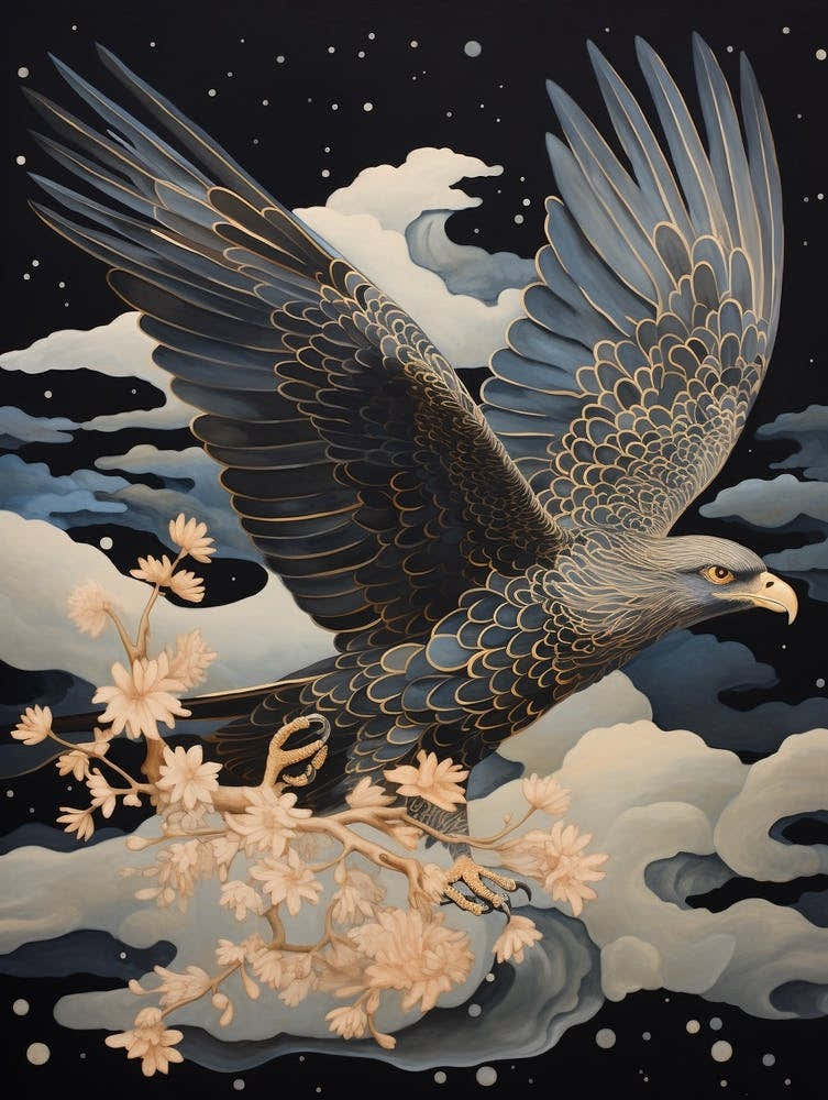 Harrier 1 Gold Detail Painting