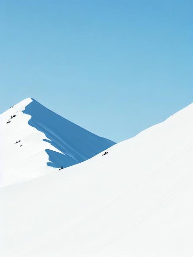 Gudauri, Georgien Minimalistisches Ski-Poster