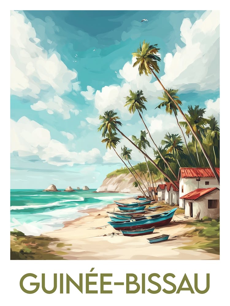 Affiche de voyage Guinée Bissau
