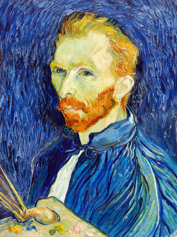 Self Portrait (1889), Vincent Van Gogh 1