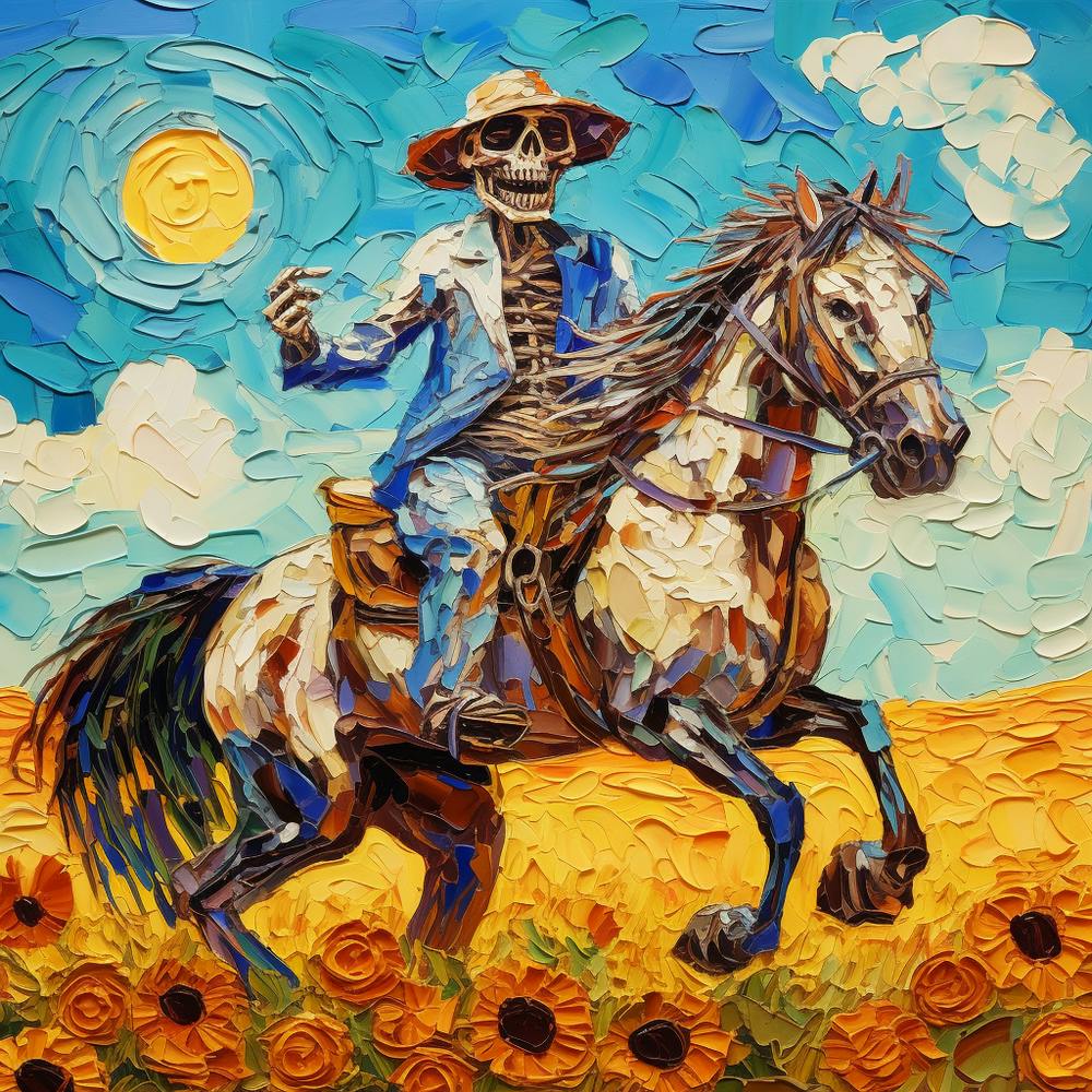 Skeleton On Horseback 1