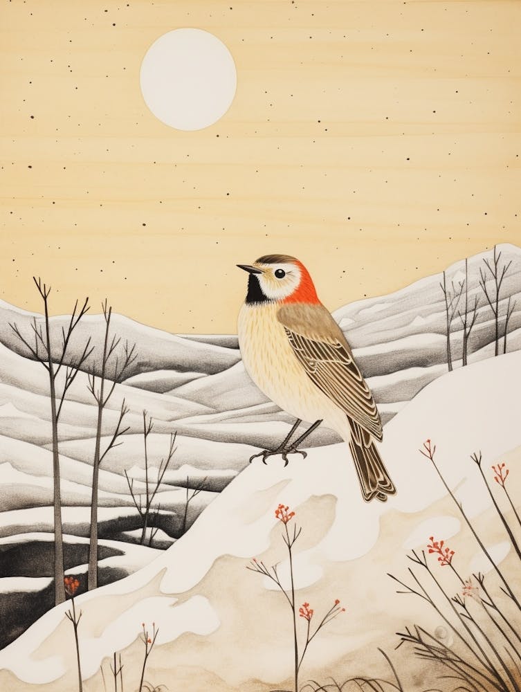 Bird Illustration Lark 3