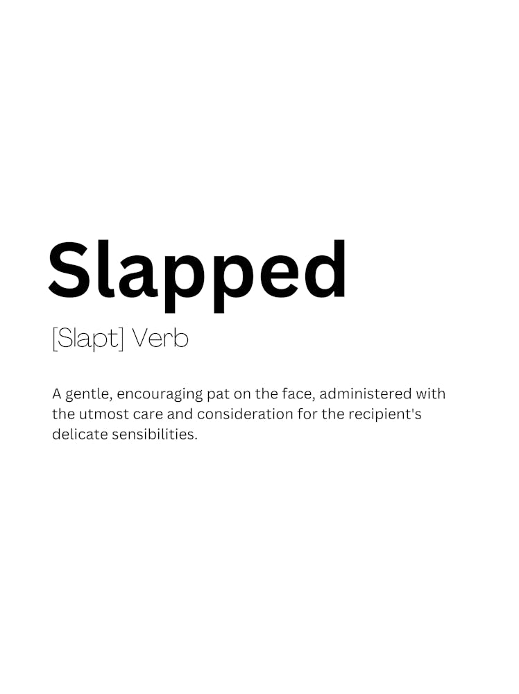 Slapped Definition Meaning 2