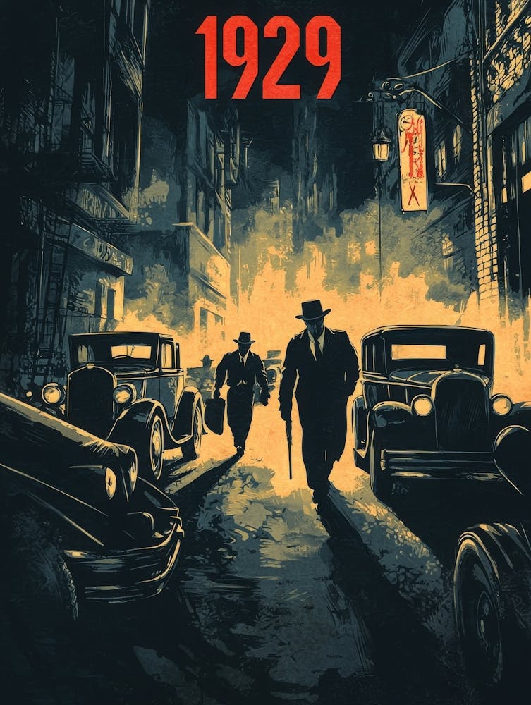 Aihrgdesign A Vintage Crime Poster Illustrating The Infamous 3