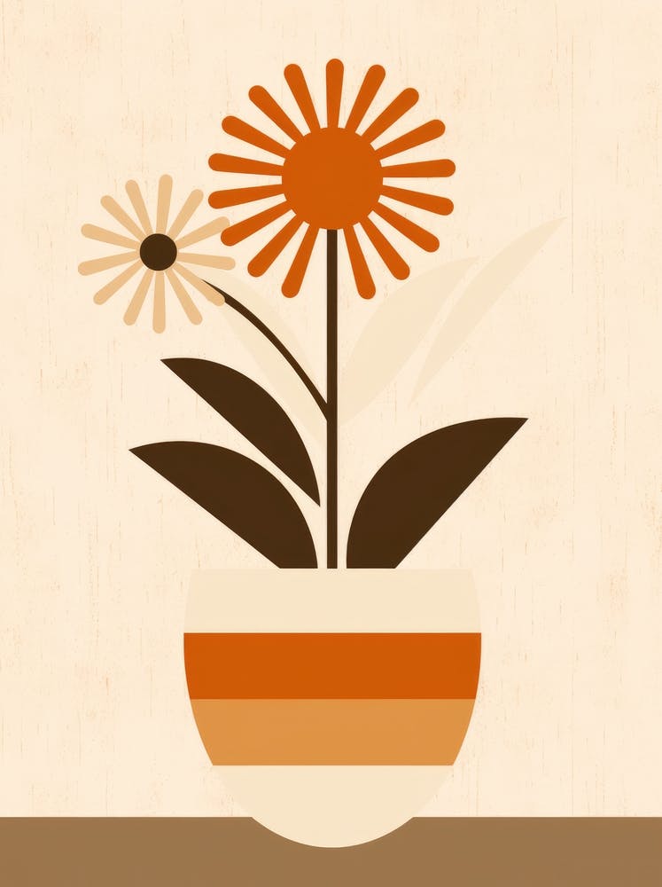 Blumen in einem Topf