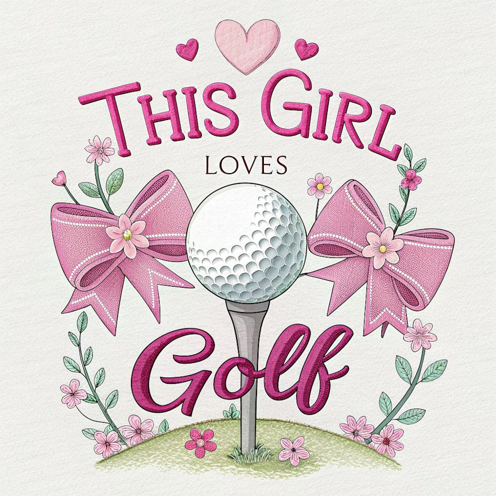 This Girl Loves Golf A Feminine Golf Design With
