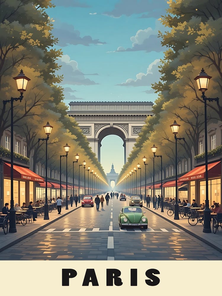 Paris Vintage Travel Poster 6