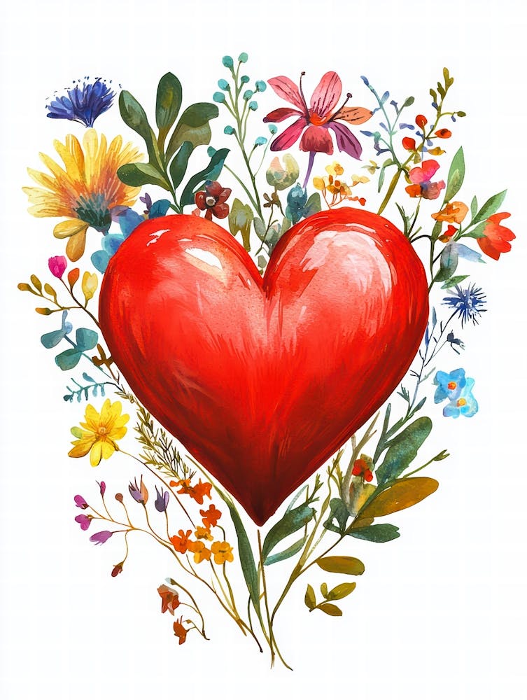 Heart With Flowers 21