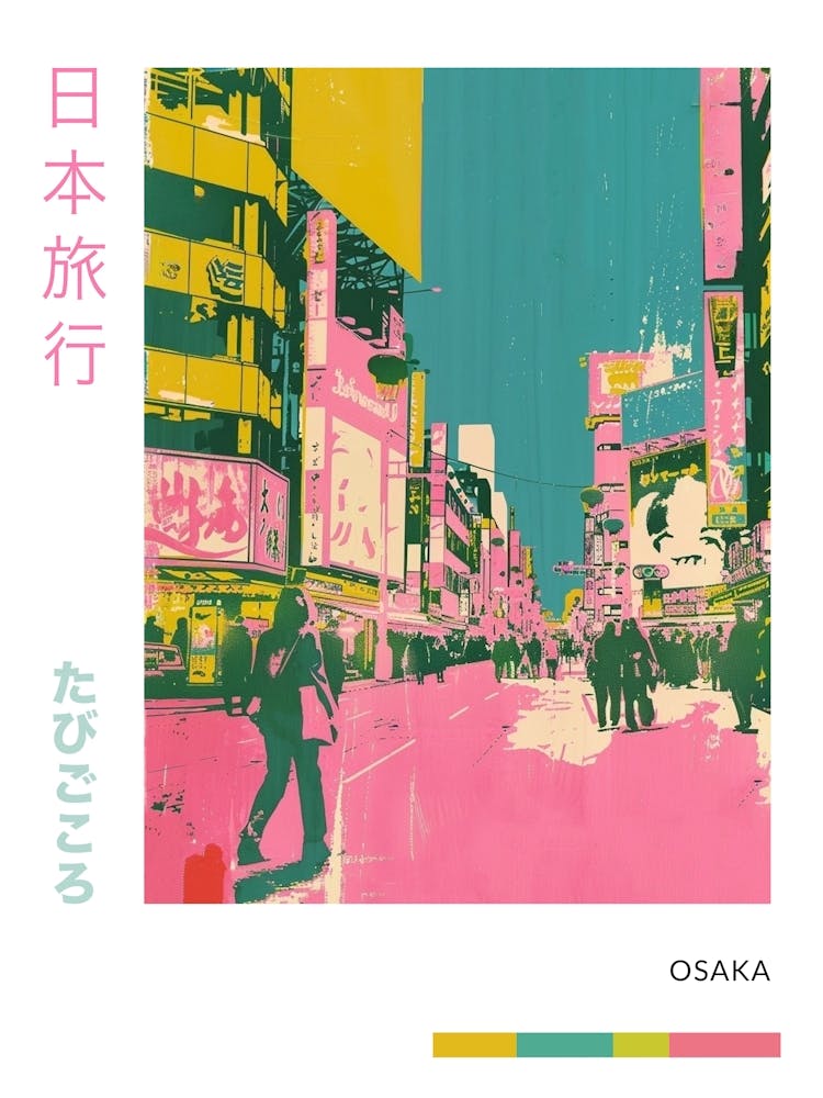 Osaka Retro Siebdruck 1 Poster