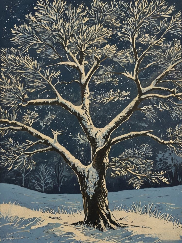 Tree In The Snow 1