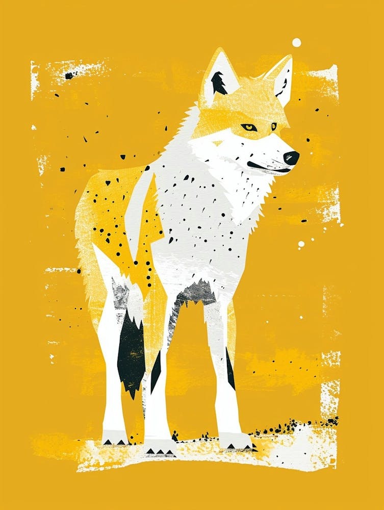 Yellow Arctic Wolf 2