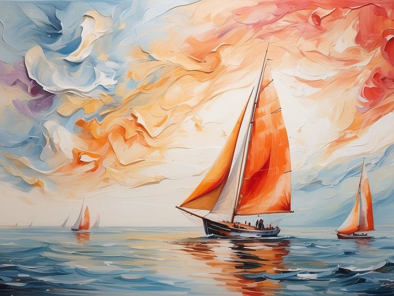 Sailboats In The Sea