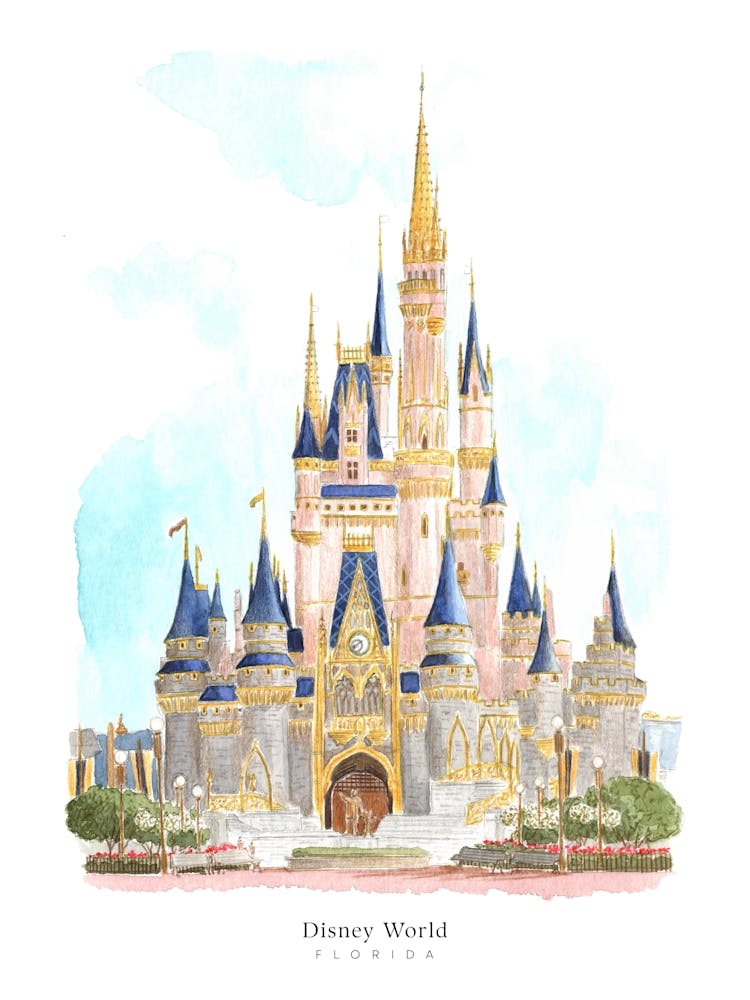 Disney World Cinderella Castle Florida USA