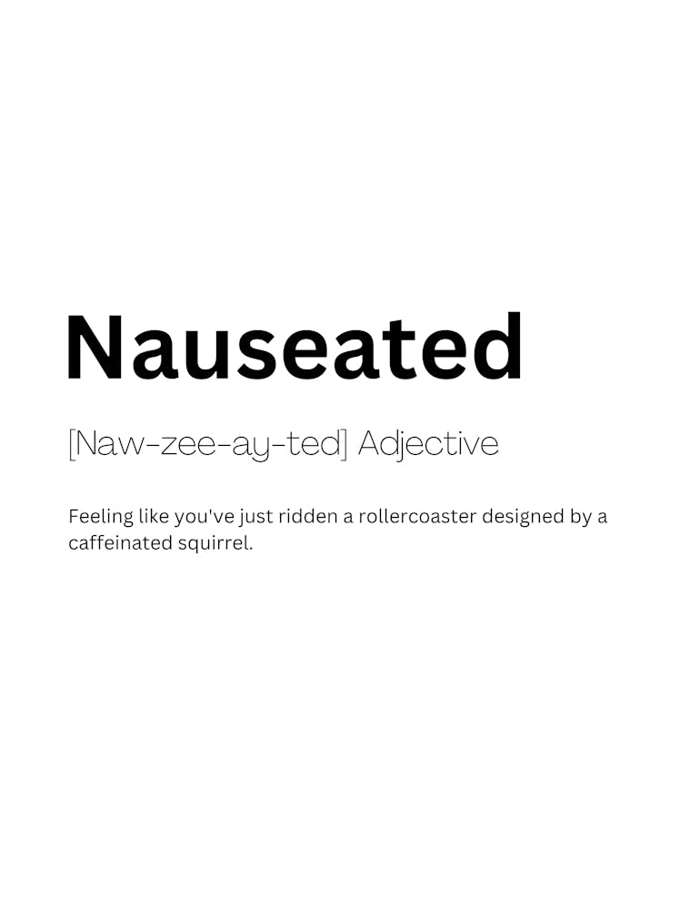 Nauseated Definition Meaning